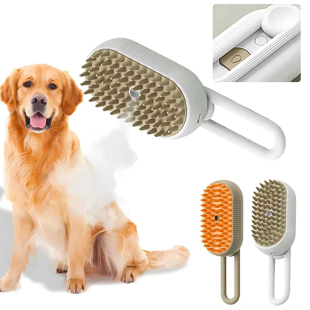 SteamBrush 3 az 1-ben gőzfésű 🐾 Mondj búcsút a szőrös bútoroknak! 🏠✨ - gyors, hatékony és higiénikus!