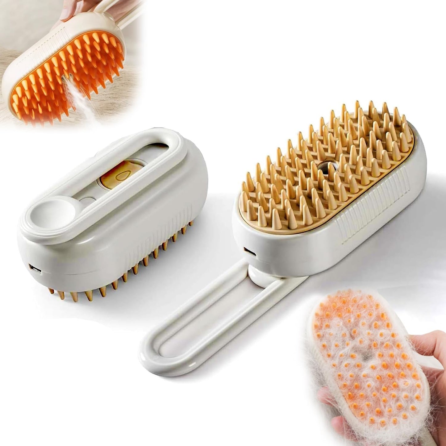 SteamBrush 3 az 1-ben gőzfésű 🐾 Mondj búcsút a szőrös bútoroknak! 🏠✨ - gyors, hatékony és higiénikus!